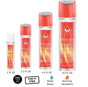 ID Sensations warming Lubricant Sizes