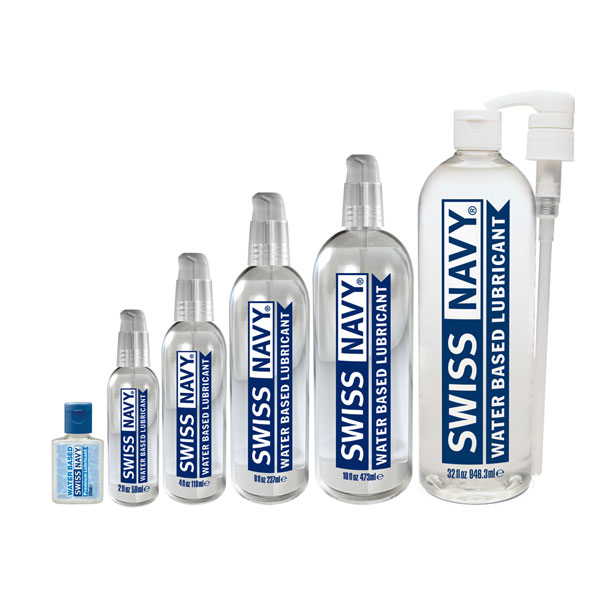 swiss navy water anal lube sizes