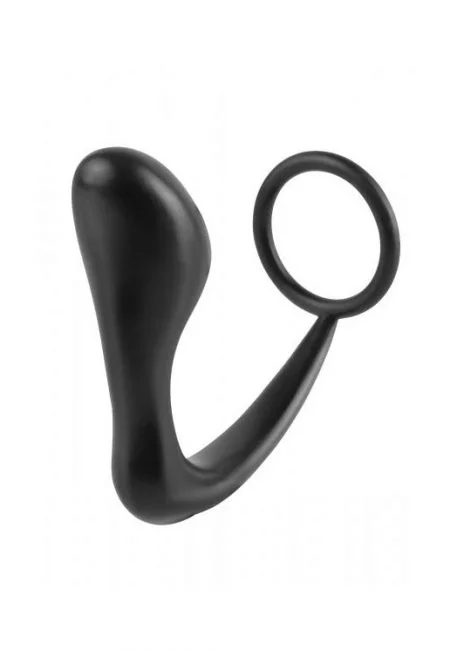 Ass gasm silicone cock ring plug 1