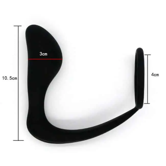 Ass gasm silicone cock ring plug 2