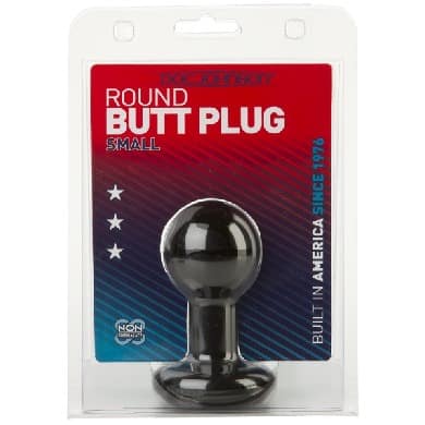 Round Butt Plug Black 1