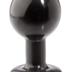 Round Butt Plug Medium Black