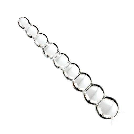 Icicles No 2 Glass Anal Beads Clear - Image 2