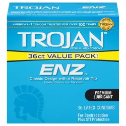 Trojan ENZ Lubricated Latex Condoms 36 Pack