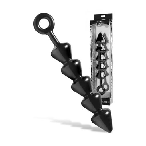 Spades XL Anal Beads Black 1