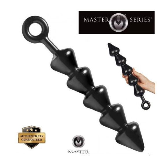 Spades XL Anal Beads Black Promo