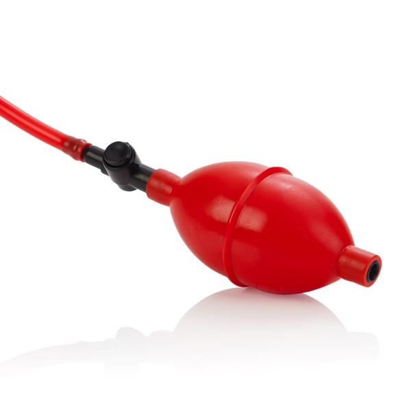 Expandable Butt Plug Latex Red Black 4