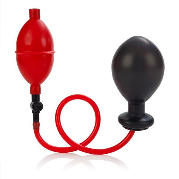 Expandable Butt Plug Latex Red Black 3