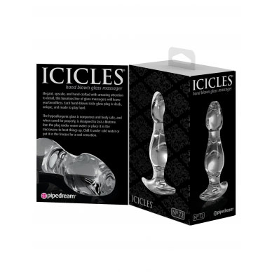 Icicles-No-72-Clear-Glass-Prostate-Massager-Box