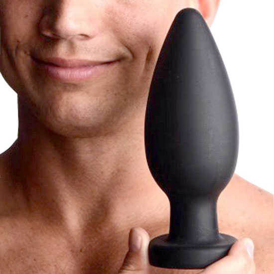 Colossus XXL Silicone Anal Suction Cup in hand