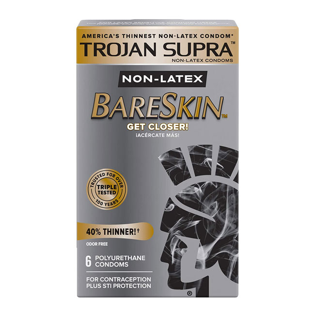 Trojan Condoms Supra Microsheer Lubricated 6 Pack