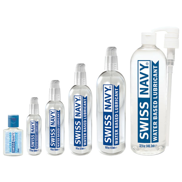swiss navy water anal lube sizes