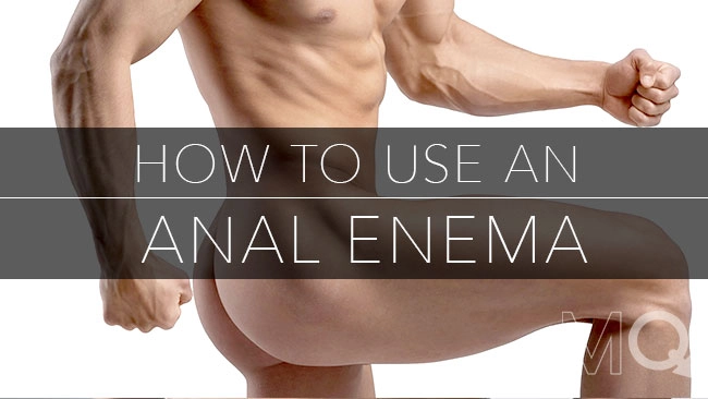 How to use an anal enema