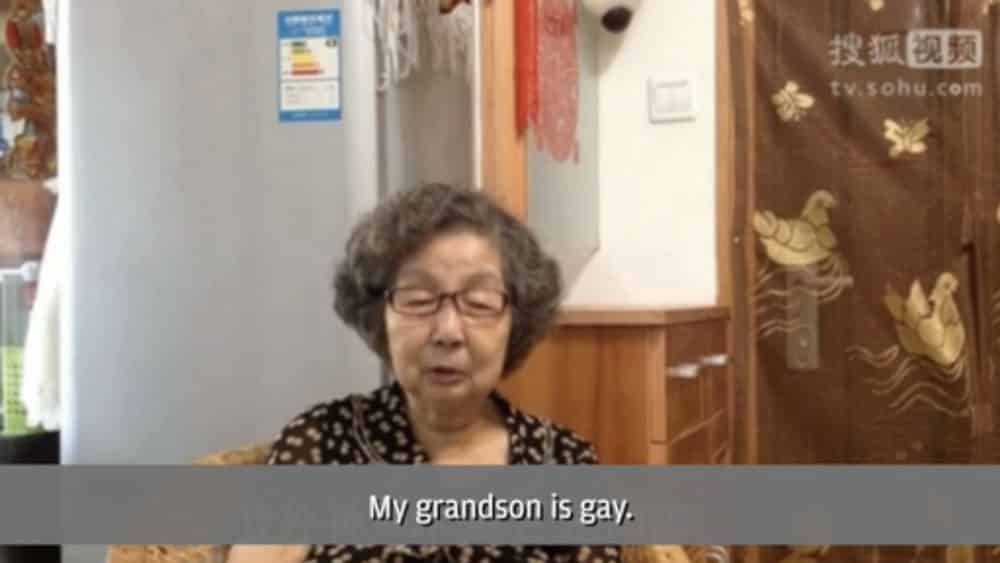 Chinese grandmother shows support for gay grandson