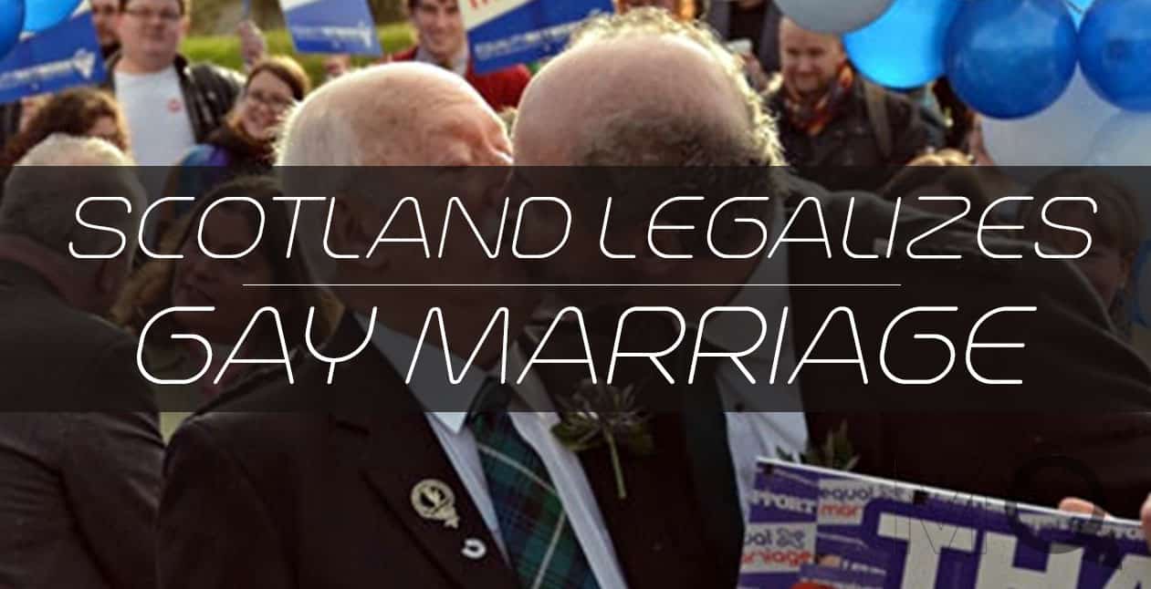Citizens rejoice as scotland becomes the 17th nation to legalize same-sex marriage