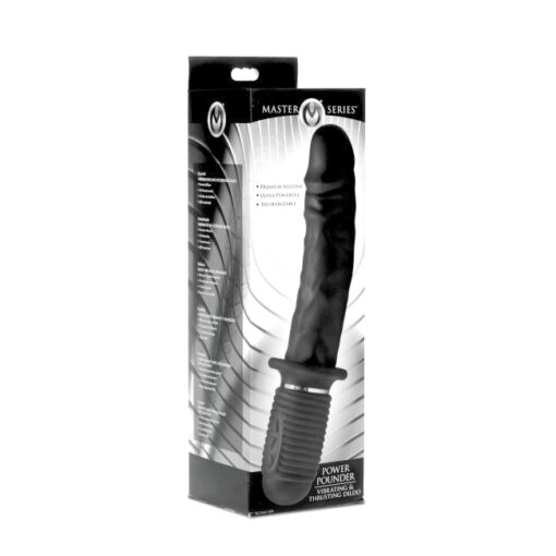 Master Series Power Pounder Vibrating Thrusting Dildo Box