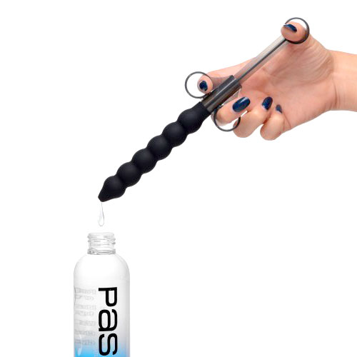 Clean Stream Silicone Beaded Lube Launcher Black 2