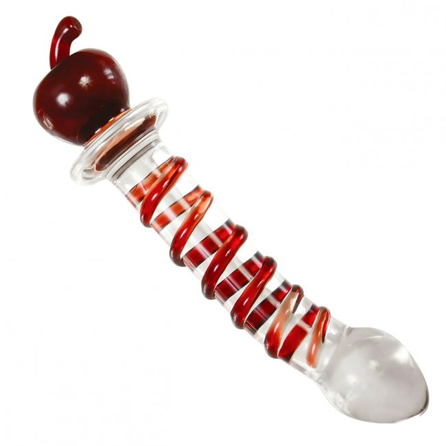 Eve's twisted crystal glass dildo