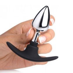 Dark Invader Aluminum Silicone Anal Plug Small