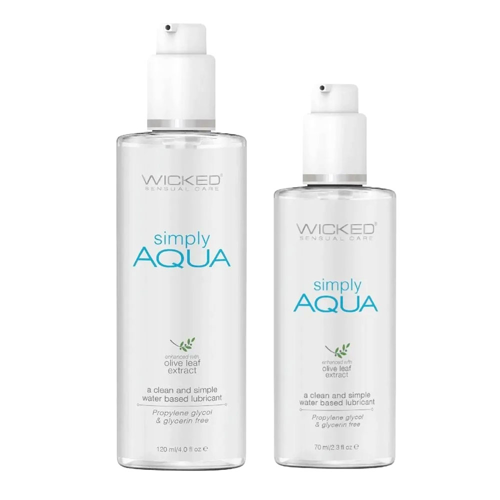 Wicked Simply Aqua Lubricant - Glycerin Free - 4 oz