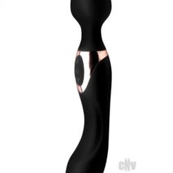 10X Dual Duchess 2 in 1 Silicone Massager Black Main