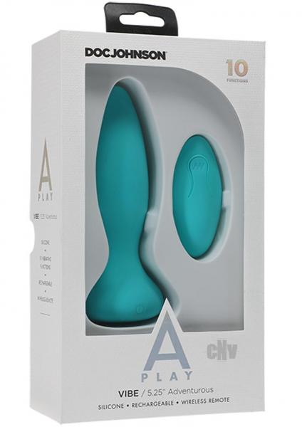 A-Play Vibe Adventurous Anal Plug With Remote Teal Main