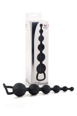 ADAM & EVE SILICONE BUTT BEADS BLACK main