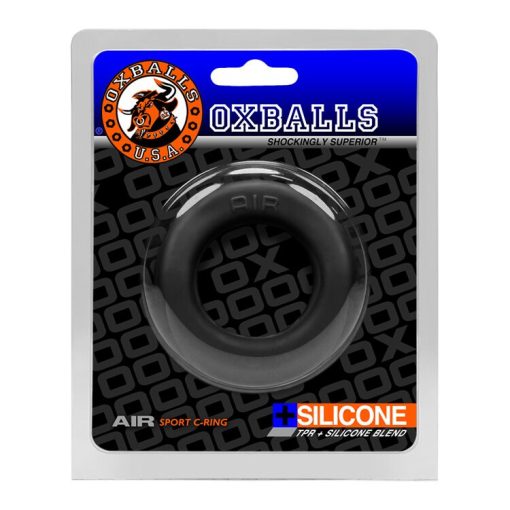 AIR AIRFLOW COCKRING OXBALLS SILICONE/TPR BLEND BLACK ICE (NET) male Q