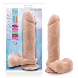 AU NATUREL 9.5 IN DILDO W/ SUCTION CUP VANILLA main