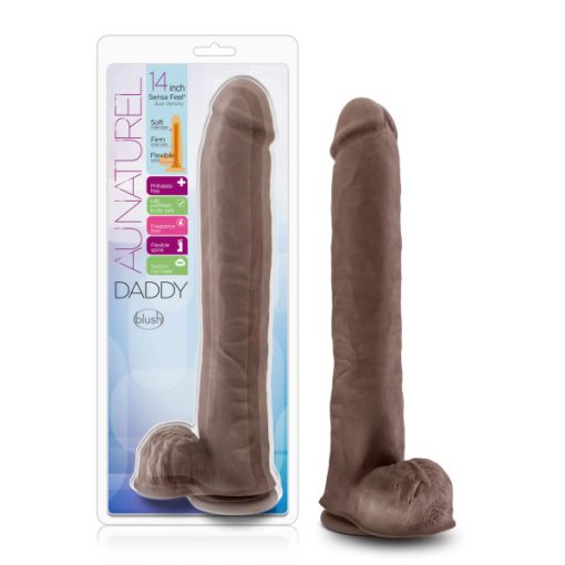 AU NATUREL DADDY 14IN DUAL DENSITY CHOCOLATE main