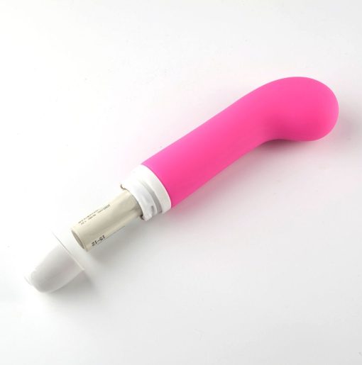 AVA SILICONE G SPOT VIBE NEON PINK back