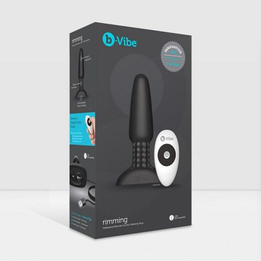 B VIBE RIMMING PLUG 2 BLACK (NET) main