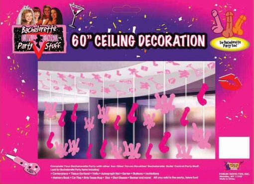 BACHELORETTE 60IN PENIS CEILING DECOR main