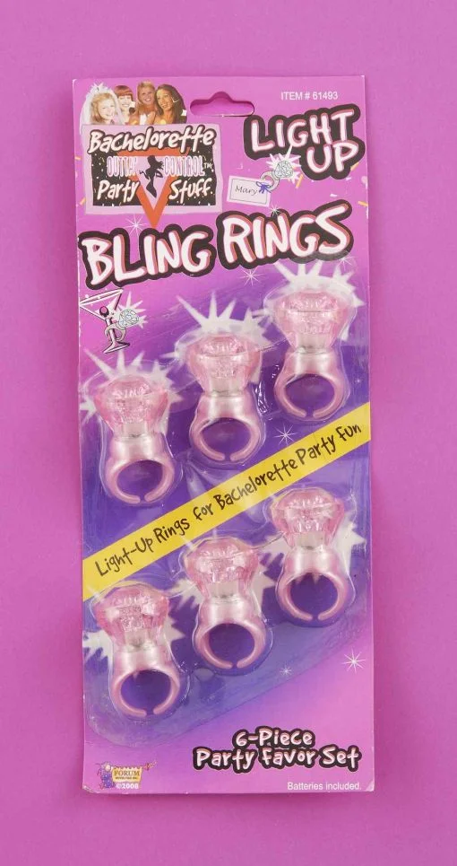 BACHELORETTE LIGHT UP BLING RINGS main