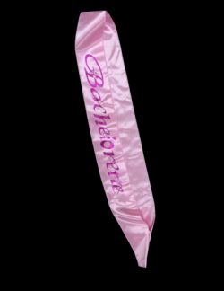 BACHELORETTE SASH FLASHING PINK main