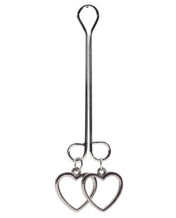 BIJOUX DE CLI DOUBLE LOOP W/ HEART CHARMS main