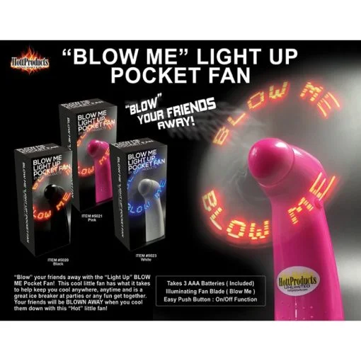 BLOW ME FAN BLACK back