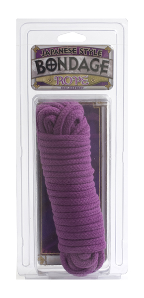 Bondage rope purple cotton back