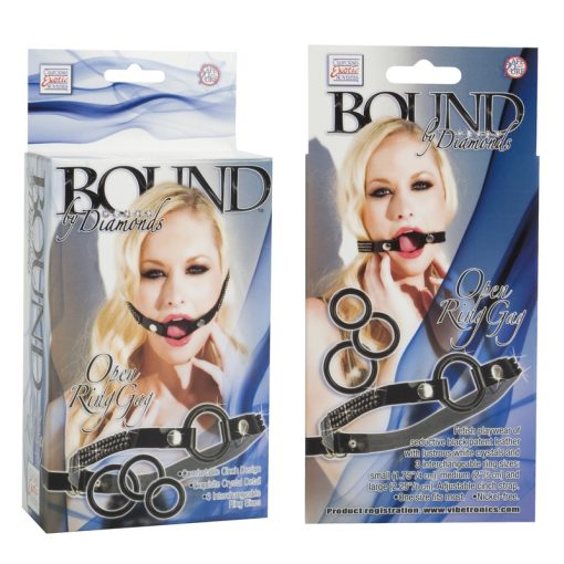 BOUND BY DIAMONDS OPEN RING GAG main
