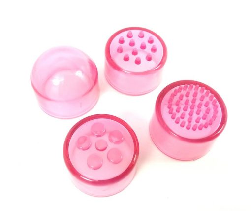 (BULK) CLOUD 9 NOVELTIES MINI MASSAGER POCKET ROCKET PINK W/ 4 ATTACHMENTS details