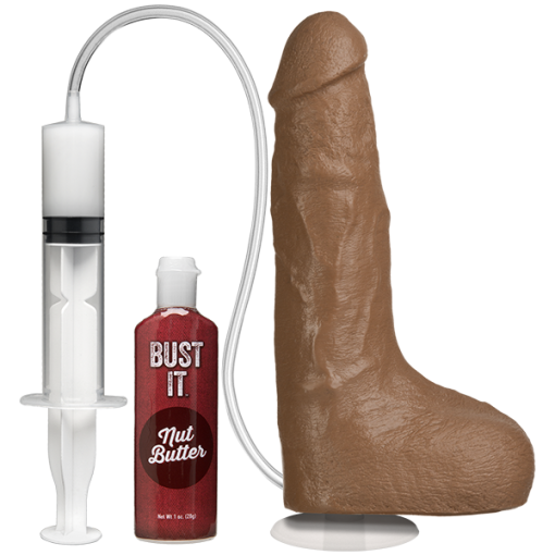 BUST IT SQUIRTING REALISTIC COCK BROWN main