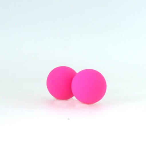 CARRIE KEGEL BALLS SILICONE NEON PINK back