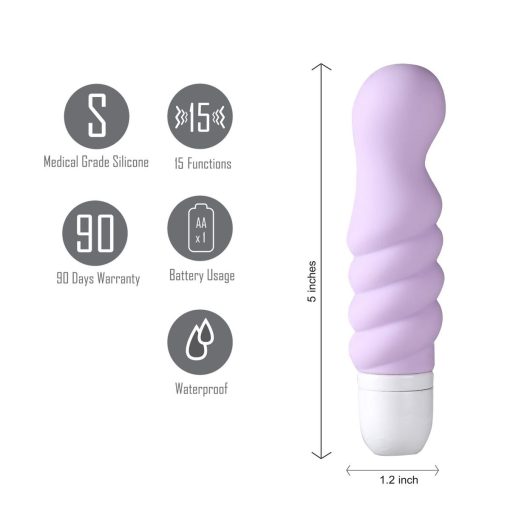 CHLOE SILICONE G SPOT LAVENDER details