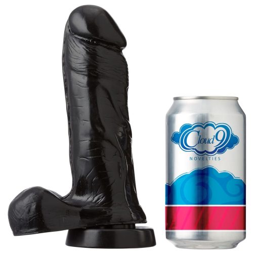 CLOUD 9 DELIGHTFUL DONG-7IN THICK W/BALLS-BLACK main