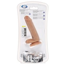 CLOUD 9 DUAL DENSITY DILDO 6IN W/ BALLS TAN/ MOCHA main