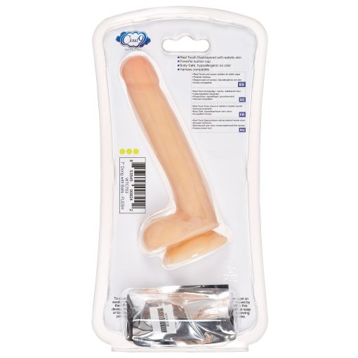 CLOUD 9 DUAL DENSITY DILDO 6IN W/ BALLS TAN/ MOCHA 3