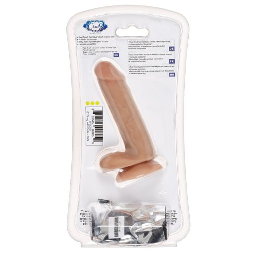 CLOUD 9 DUAL DENSITY DILDO 6IN W/ BALLS TAN/ MOCHA main