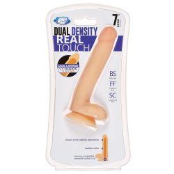 CLOUD 9 DUAL DENSITY DILDO TOUCH 7IN W/ BALLS LIGHT main