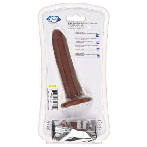 CLOUD 9 DUAL DENSITY DILDO TOUCH 7IN W/ NO BALLS BROWN details