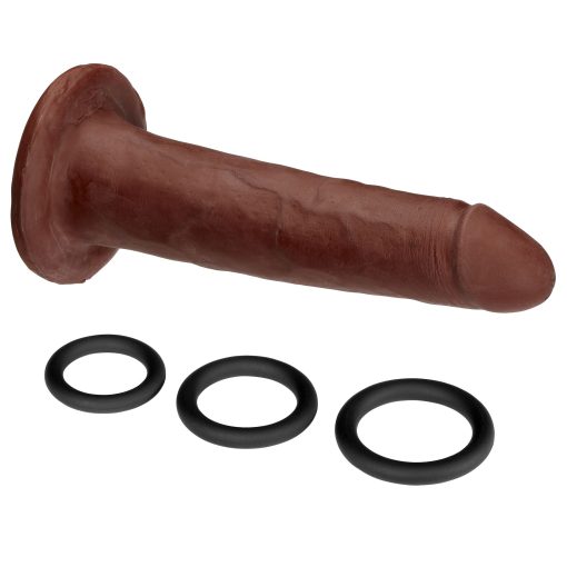 CLOUD 9 DUAL DENSITY DILDO TOUCH 7IN W/ NO BALLS BROWN male Q